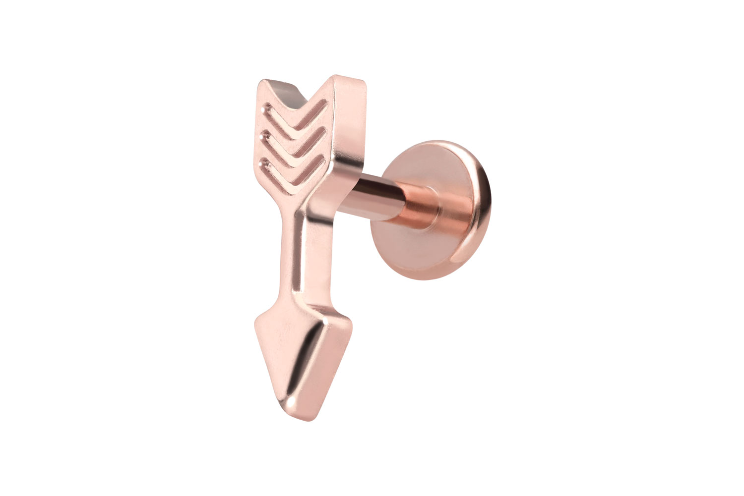 Titan Labret Piercing mit Innengewinde PFEIL